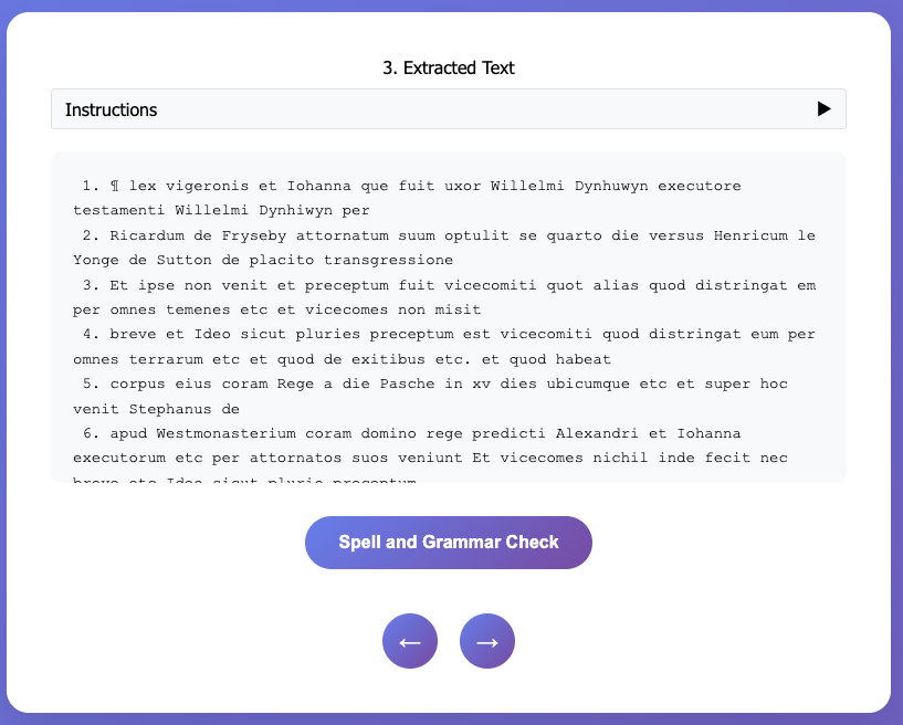 Extracted text with line numbers